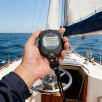 Chronomètre numérique LCD professionnel étanche portable haute précision à une seule ligne pour l'entraînement sportif avec logo personnalisé