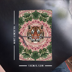 Vintage A6 Notebook fatto a mano cravatta 160 pagine regalo perfetto per le vendite Marketing conferenze ospiti con fiori di <span class=keywords><strong>tigre</strong></span> Lea - Product Image 6