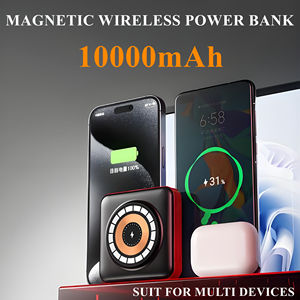 Hot bán mini xách tay được xây dựng trong cáp 10000mAh từ ngân hàng điện không dây sạc nhanh hình vuông sạc cho điện thoại thông minh - Product Image 4