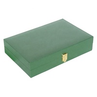 Handgefertigtes Familien-Leder-Brettspiel-Set mit Würfeln und Backgammon-Steinen
