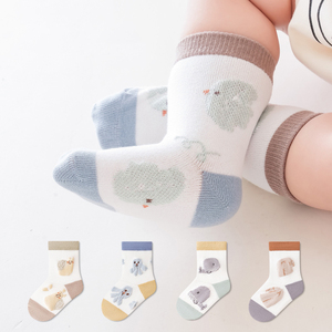 Dễ thương động vật biển mô hình dập nổi Jacquard <span class=keywords><strong>s</strong></span>ơ sinh vớ độ ẩm thoáng khí Wicking bé vớ - Product Image 6