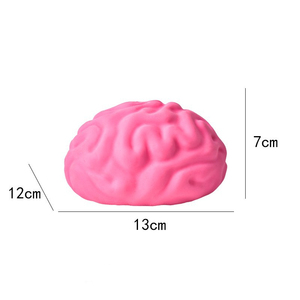 Hot Selling TPR Halloween Big Brain <b>Squishy</b> Slow Return Hand Exercise Squeeze Stress Relieve Mochi Toys for Kids Adults - Product Image 5