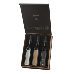 Olive Oil Bottle Gift Box Custom Logo Luxury Cardboard Box Package Packaging Box For Wine Bottles