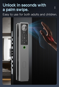 Умный дверной замок с камерой, распознавание лица, отпечаток пальца, разблокировка ладоней, биометрические интеллектуальные замки - Product Image 4