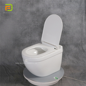 <span class=keywords><strong>WC</strong></span> <span class=keywords><strong>suspendu</strong></span> mural de luxe en céramique blanche durable avec siphon en P - Product Image 2