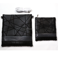 Cadeaux juifs personnalisés avec fermeture à glissière pochette sac à main pochette en cuir Sabbat Judaica ensemble de Pâque Talit sac Tefillin sac gris