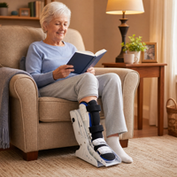 Appareil d'exercice électrique pour les jambes, entraîneur de rééducation des pieds, vitesse réglable avec télécommande pour les seniors, utilisation à domicile, soulagement de la douleur