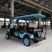 Voiturette de golf électrique chinoise 6 places 4x4 à prix abordable, buggy électrique 6 passagers