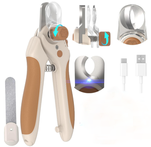 קוצץ ציפורניים מקצועי נטען לחיות מחמד, 350mAh, שקט, עם תאורת LED, לכלבים וחתולים קטנים, סיטונאי יצרן - Product Image 1