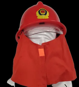 Helm Aramid Pelindung Kepala Setengah Wajah, Helm Pelindung Setengah Wajah untuk Pemadam Kebakaran, Tutup Aramid, Casque Pompier