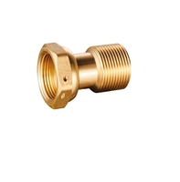 Raccord de pompe pour compteur d'eau haute pression en laiton forgé, écrou hexagonal 1/2 3/4 1 pouce, connecteur de compteur de gaz, raccord de tuyauterie à tête hexagonale