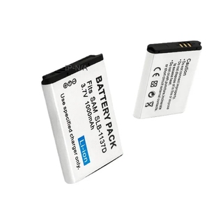 Batería SLB-1137D de 1000mAh para Samsung Digimax NV11 NV100 CE, Certificación RoHS, Venta al por Mayor, Celda Superior de 0 Ciclos - Product Image 1