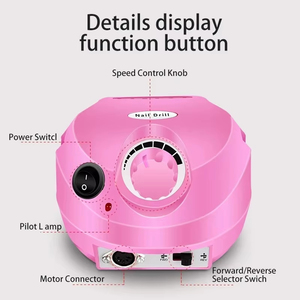 <span class=keywords><strong>Ponceuse</strong></span> à Ongles <span class=keywords><strong>Électrique</strong></span> Professionnelle Portable 15W 20000-35000RPM avec <span class=keywords><strong>Kit</strong></span> de Fraiseuses et Embouts pour <span class=keywords><strong>Manucure</strong></span> - Product Image 6