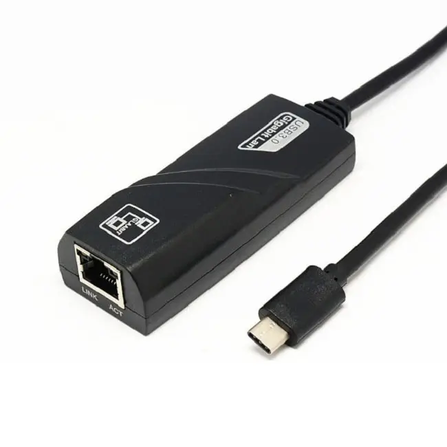 Adaptador USB C para Ethernet Gigabit Tipo C para RJ45 Rede com fio