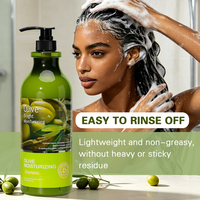 Sampo Herbal Grosir Nary Olive Anti-Frizz Melembapkan Ekstrak Tanaman Kunyit Perawatan Pengontrol Minyak Sampo Pertumbuhan Rambut Mawar