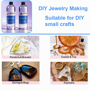 เรซิ่นอีพ็อกซี่ใส 1:1 สำหรับงาน DIY เครื่องประดับ - 50มล./100มล./200มล./250มล./500มล./1000มล. - เงาสูง - Product Image 4