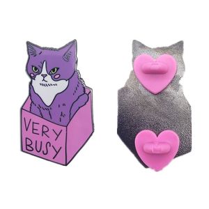 Ghim Tráng Men Mèo Cứng Bằng Kim Loại Sản Xuất Chuyên Nghiệp Huy Hiệu Ghim Tráng Men Thiết Kế Anime Dễ Thương - Product Image 2