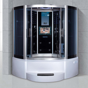 Cabine de <span class=keywords><strong>douche</strong></span> hammam avec bain à remous intégré, sauna intérieur de luxe avec cabine en verre pour spa à domicile - Product Image 5