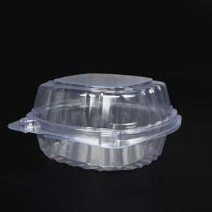 カスタムエコフレンドリー使い捨て透明プラスチック製クラムシェル型パッケージボックス（バーニッシュ加工済み）ハンバーガー、ピザ、寿司、サンドイッチのテイクアウト用 - Product Image 3
