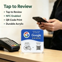 Carte NFC personnalisée pour les avis Google en français