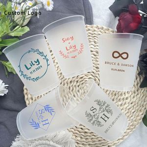 Gobelets de stade en plastique dépoli avec logo personnalisé, imperméables et durables pour cadeaux de mariage, fournitures parfaites pour les fêtes - Product Image 2