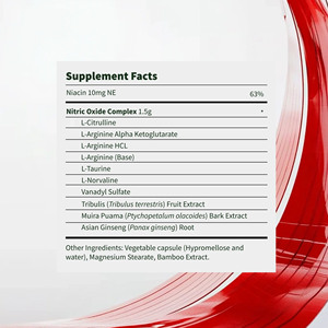 High Quality Nitric Oxide Capsules with L Taurine Supports Quick Recovery Supports Muscle Growth Improves Workout Performance - Product Image 2