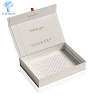 Boîte cadeau à clapet magnétique blanc avec Logo personnalisé de bonne qualité