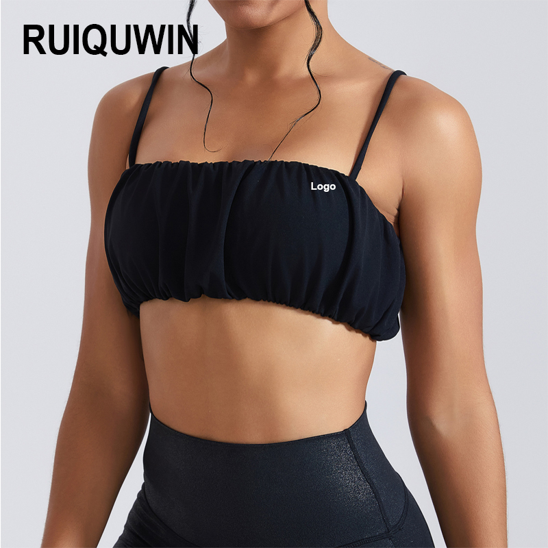 RUIQUWIN 2026 Wholesale Custom Women's Lightweight Breathable Sports Bra Quick Dry Fitness Top Sexy Yoga Top