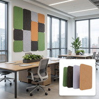 100% recycler les panneaux acoustiques en PET matériau insonorisé panneaux muraux acoustiques en feutre de polyester panneaux acoustiques modernes