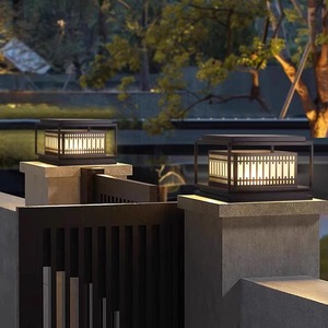 Luz de tapa de poste Solar LED impermeable para exteriores IP64 con Base E27 para Villa Gate Courtyard Pier Garden Pier Lighting - Product Image 5