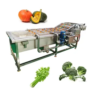 Máquina de lavar vegetais para uso agrícola industrial, best-seller, berinjela, cogumelo, brócolis, gengibre, pepino e pepino
