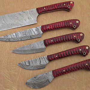 Ensemble de couteaux de chef en acier Damas artisanal, cuisine haut de gamme, pour chefs professionnels, cuisiniers à domicile, restaurants - Product Image 4