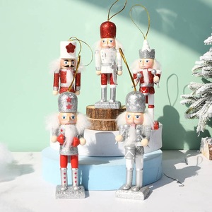 Juego de Cascanueces Navideños de Madera de 13 cm, Decoraciones Navideñas Europeas para el Hogar, Marioneta Cascanueces - Product Image 4