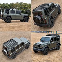 Barres transversales de toit en aluminium sur mesure, panier de toit robuste pour bagages, porte-bagages tout-terrain 4x4, boîte de toit pour SUV Beijing 212