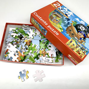 Su misura Dei Bambini di Stampa di <span class=keywords><strong>Cartone</strong></span> 2 in 1 Disegno Caldo di Vendita di Carta Per Bambini Su Misura Di Puzzle Puzzle Di Puzzle Per I Bambini - Product Image 2