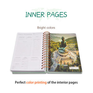 Services d'impression de carnets personnalisés écologiques A5 à spirale avec couverture rigide, papier ligné de 7 mm et poche intérieure avec élastique - Product Image 5