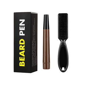 Kit de remplissage de <span class=keywords><strong>barbe</strong></span> pour hommes, stylo de remplissage rétractable et durable résistant à l'eau, amélioration de la brosse et du point à cheveux - Product Image 2