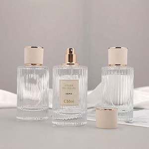 Wholesale LOW MOQ Luxury Empty Refillable 30ml 50ml 100ml Glass <b>Perfume</b> <b>Bottle</b> with Screw Spray and Lids for Christmas Gift - Product Image 2