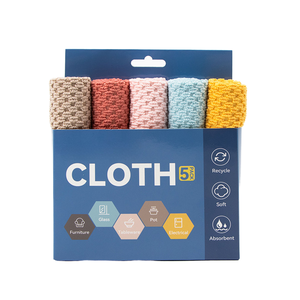 Serviette à vaisselle rectangulaire en coton écologique double face sans huile 30g, chiffons de nettoyage, marque OEM fabriquée au Pakistan pour la cuisine - Product Image 1