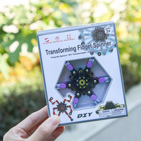 Spinner Metálico Mecánico Transformable en Robot con Cadena, Juguete Creativo para Aliviar el Estrés, Venta al Por Mayor