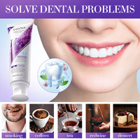 Dentifrice blanchissant SADOER V34, 100% ingrédients naturels à base de plantes, saveur menthe fraîche biologique, nettoyage en profondeur des taches dentaires et du tartre