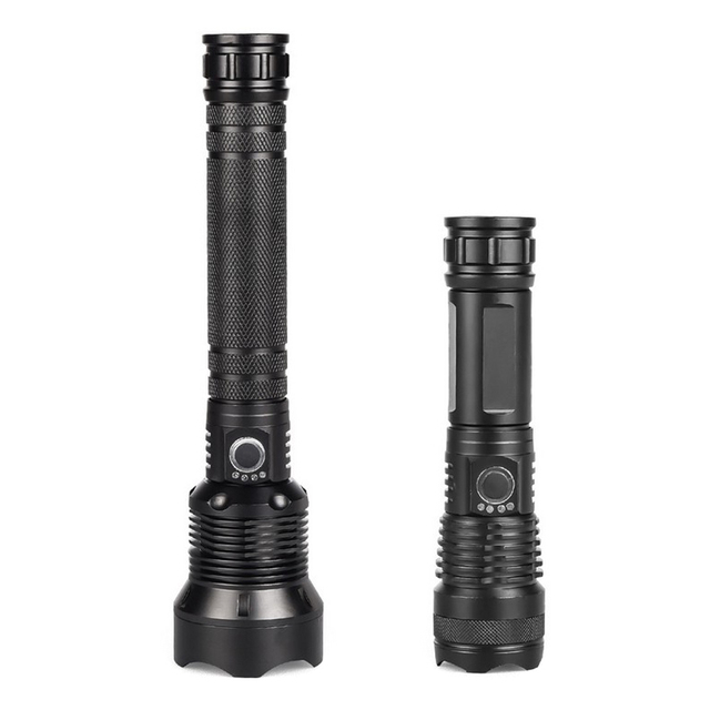 Rechargeable High Lumens Flashlight Adjustable Focusing Upgraded P70 LED Flashlight  Ultra Bright LED Flashlight P50 Torch