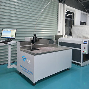 Machine de découpe à jet d'eau verticale automatique YITAI pour éponge, <span class=keywords><strong>mousse</strong></span>, feuille de caoutchouc EVA avec haute précision (+/-0,1 mm) 2 axes - Product Image 3