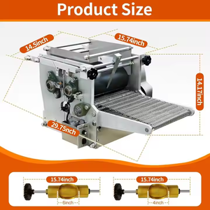Machine de pâte tortilla de maïs à moteur en acier inoxydable 304 entièrement automatique capacité 30 pièces/min multifonctionnelle pour la fabrication de chapati roti - Product Image 4