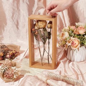 Hai mặt kính khung hình cho tường và bảng hiển thị cho cảnh quan phong cảnh hoa hình ảnh động vật bằng gỗ khung ảnh - Product Image 4