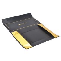 Boîte cadeau magnétique en carton durable personnalisable avec impression dorée pour mariage et bijoux, prix négociable