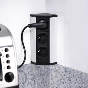 Multiconnettore EMUCA V Dock opaca anodizzata tecnoplastica e strisce 5048862 in alluminio - Product Image 3