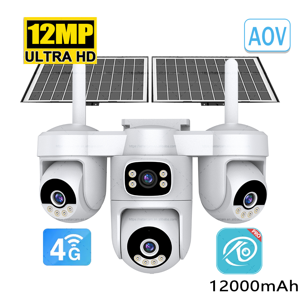 Vstarcam AG623FR 12MP 4G Solar Security Camera: 360° PTZ Outdoor Surveillance with Sire SD Storage 12000mAh Battery NEW Product