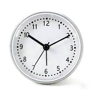 Reloj Despertador de Mesa Plateado de 4 Pulgadas con Movimiento Silencioso y Luz Nocturna Suave para Dormir - Product Image 2