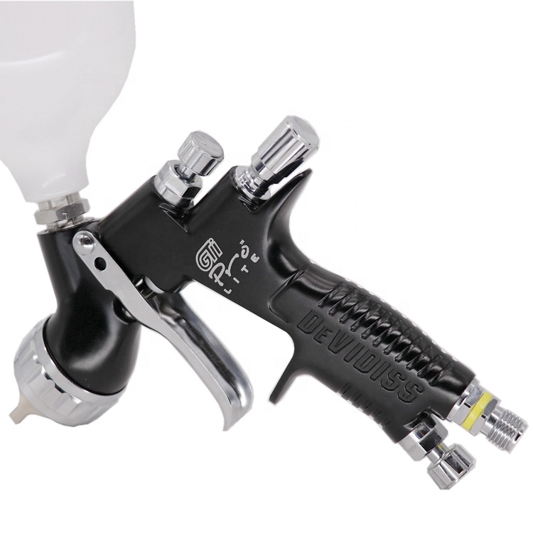 Pistola de pintura HVLP neumática aire comprimido para pintar coches 600 ML  aguja 1,3 MM - PROFESIONAL : Amazon.es: Coche y moto